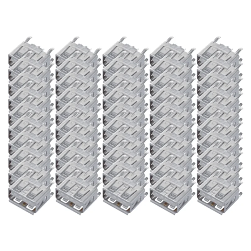 

ABDE-Micro 2.0 USB 4Pin DC White A Type Laptop Motherboard 50Pcs 180 Degree Female Connector Socket Jack Plug Cabriole Leg