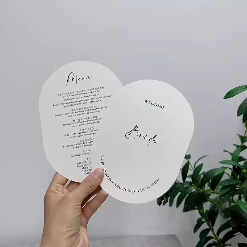 Tarjeta de menú de boda personalizada, tarjeta de plato de comedor, regalos de devolución de aniversario de baby shower, tarjeta de agradecimiento, 50 piezas, doble cara imprimible