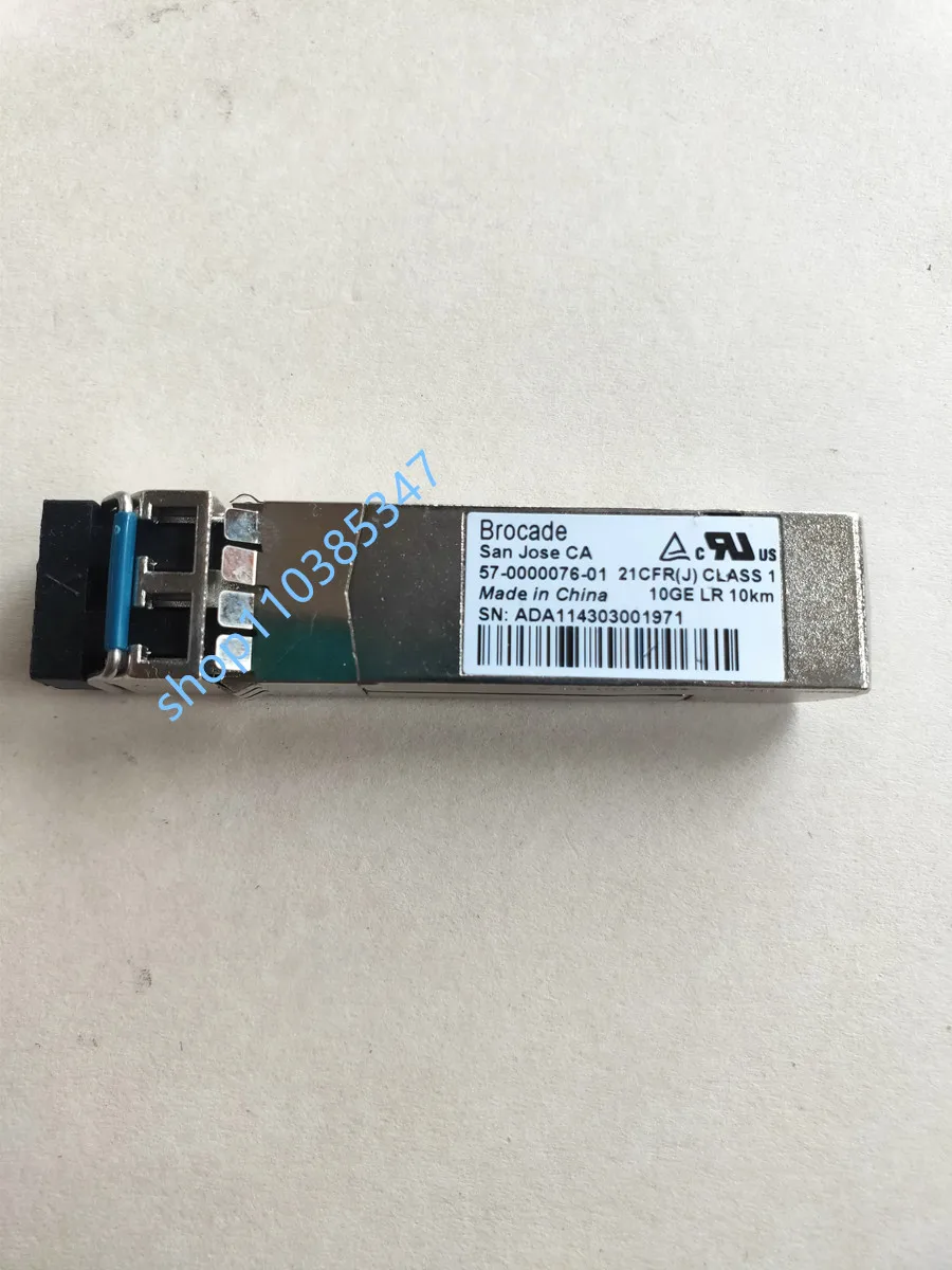 Brocade 10GB 10KM SFP+ ModuLe 57-0000076-01 10GE 10km SFP+ LR 10G Fiber Module 10G LR Single Module Optical Fiber Transceiver