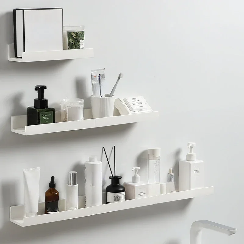 

Multifunction Wall Mounted Storage Rack Self Adhesive No-drill Shelves Wall for Kitchen Bathroom C6UE Bathroom organizer Ecoco