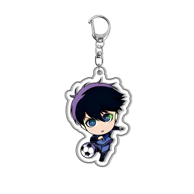 Anime Blue Prison Acrylic Keychain Double-sided Character Isagi Yoichi Chigiri Bachira Pendant KeyChain Fans Cute Gift wholesale