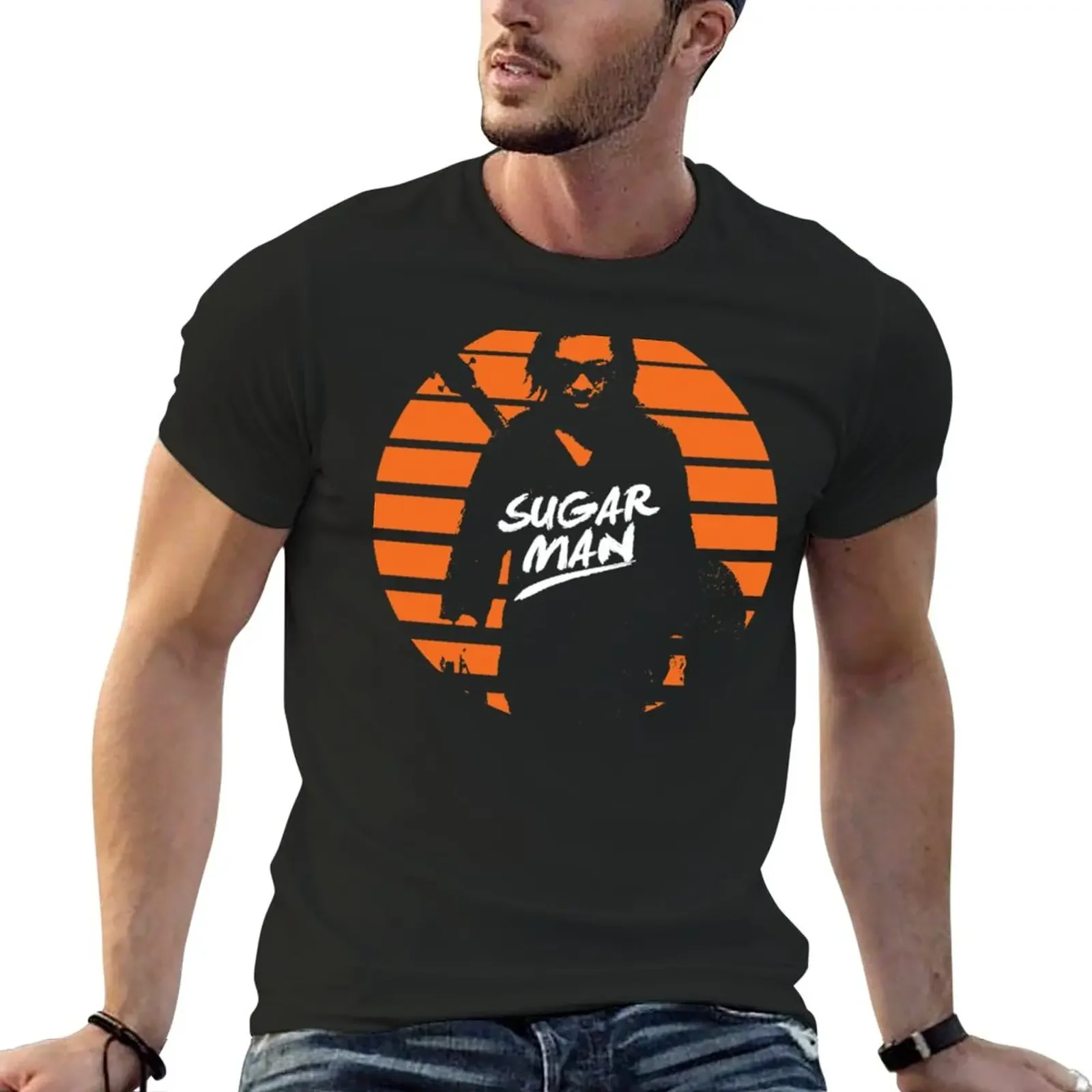 Sixto Rodriguez - Sugar Man T-Shirt graphic tee shirt summer top vintage clothes mens graphic t-shirts pack