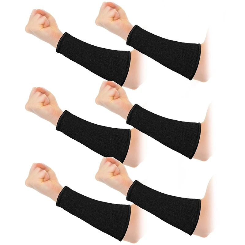 

3 пары защитных рукавов для тонкой кожи и синщин, устойчивых к порезам, рукав для предплечья, уровень 5, защитный рукав от ожогов-AT81