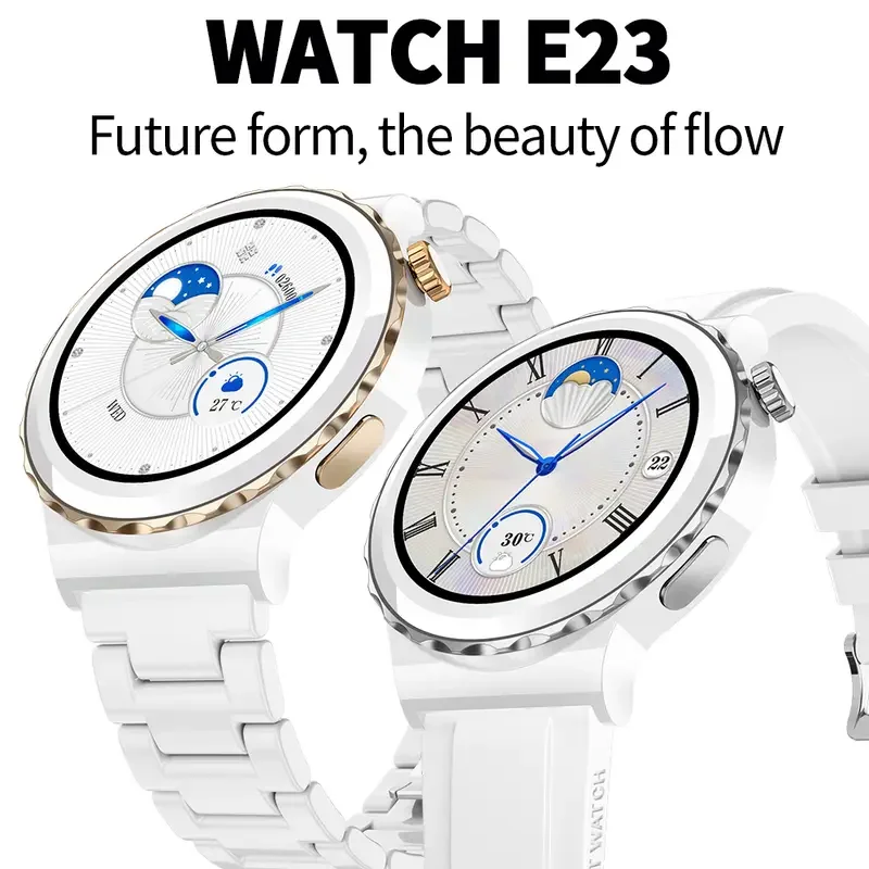 

Stylish Waterproof Smart Watch for Women with Built-in Fitness Tracker, Heart Rate, Blood Pressure, SpO2, Sleep Monitor and NFC