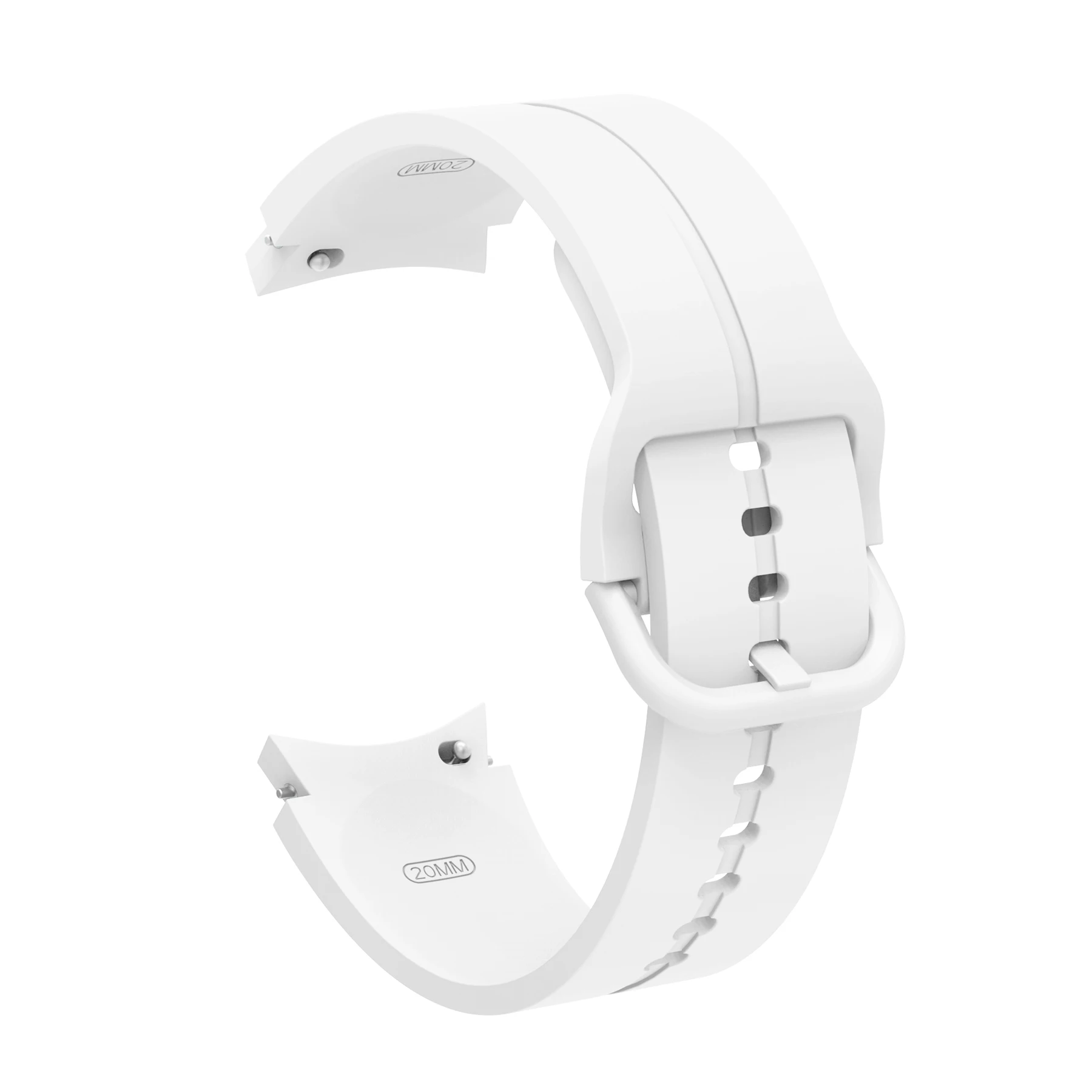 สายซิลิโคนสำหรับ Samsung Galaxy Watch 47 6 5 4 40มม. 44มม. 45มม. สายรัดข้อมือโค้งไร้รอยต่อสำหรับนาฬิกา6 4คลาสสิก47มม. 46มม. 42มม.