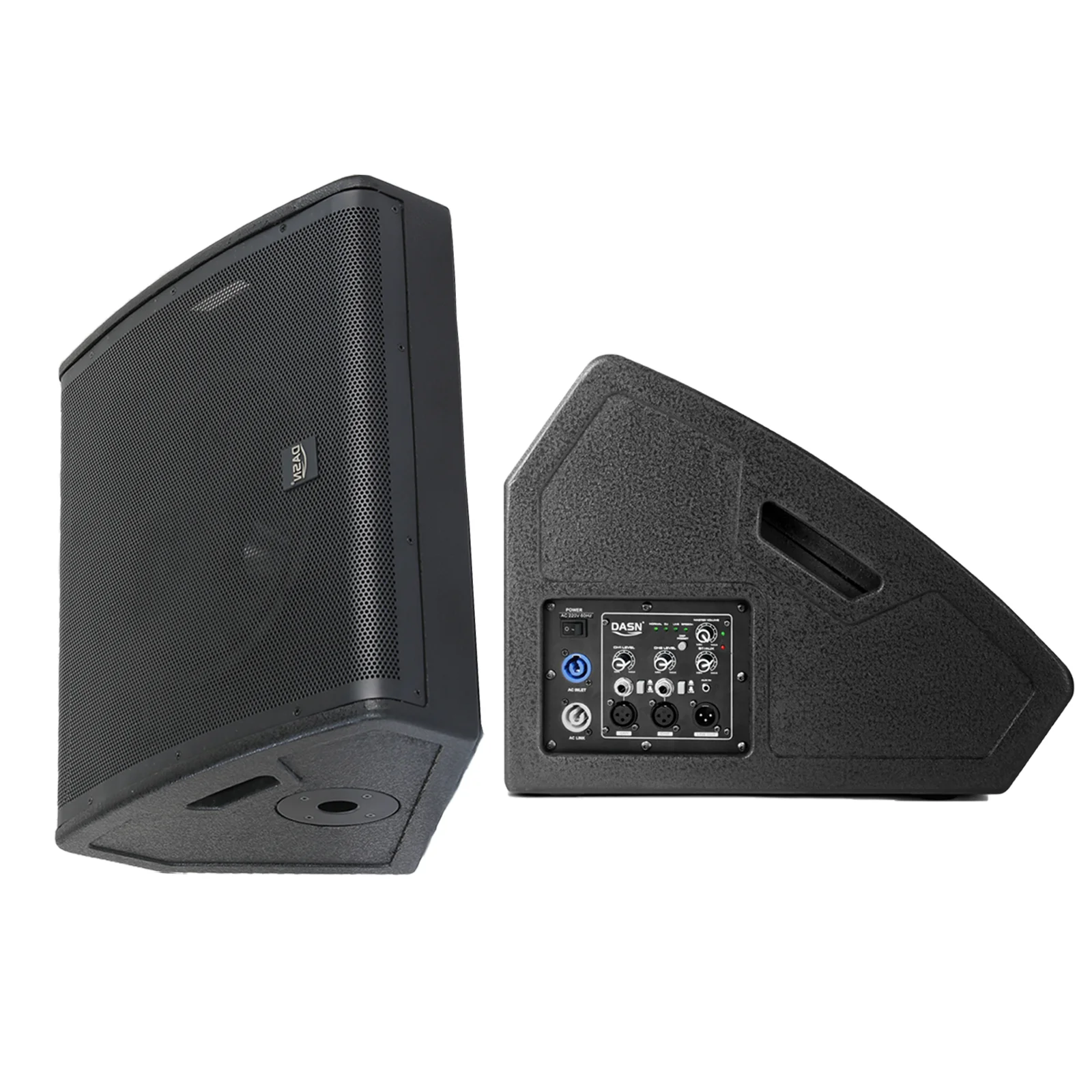 MS12DE 2400W 12 Inch DSP Active Coaxial Woofer Wood Sound Power Stage Studio Band DJ Singer Professional Monitor Speakers