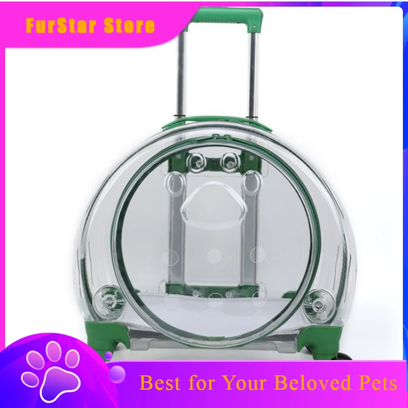 FurstarPortable Cat Carrier Mini Travel Cats Carrier Outdoor Puppy Kitten Pet Cat Transparent Backpack Kittens Pets Conveyors Pr