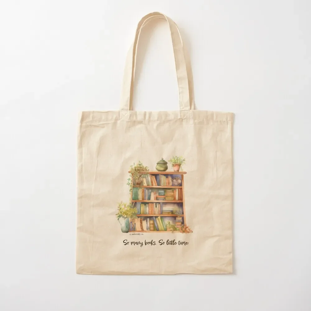 

So many books. So little time. Tote Bag Eco bag foldable reusable bag reusable grocery bags shopping logo