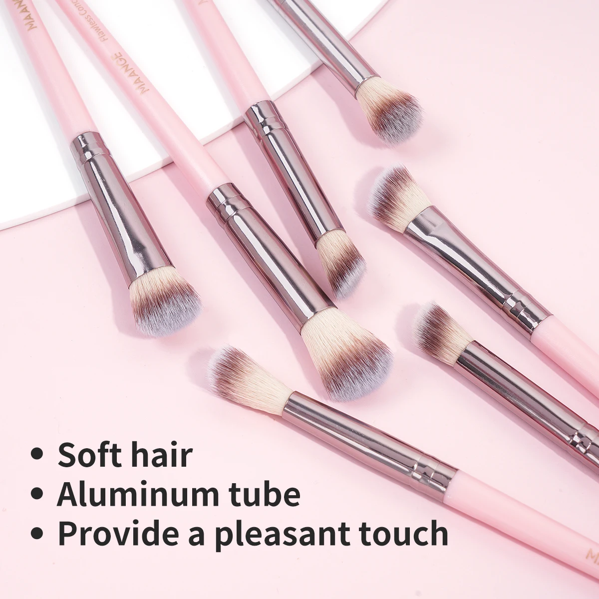 مجموعة فرش مكياج شعيرات ناعمة مع حقيبة تخزين ، فرش متعددة الاستخدامات لبلسم أحمر خدود الأساس ، 30 * لكل مجموعة