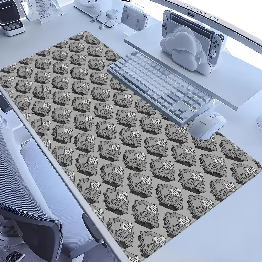 

Switch Pads Kawaii Gaming Mouse Pad Grey Mechanical Keyboard Deskmat Computer Mat Laptop Mousepad Gamer Office Carpet Mouse Mats