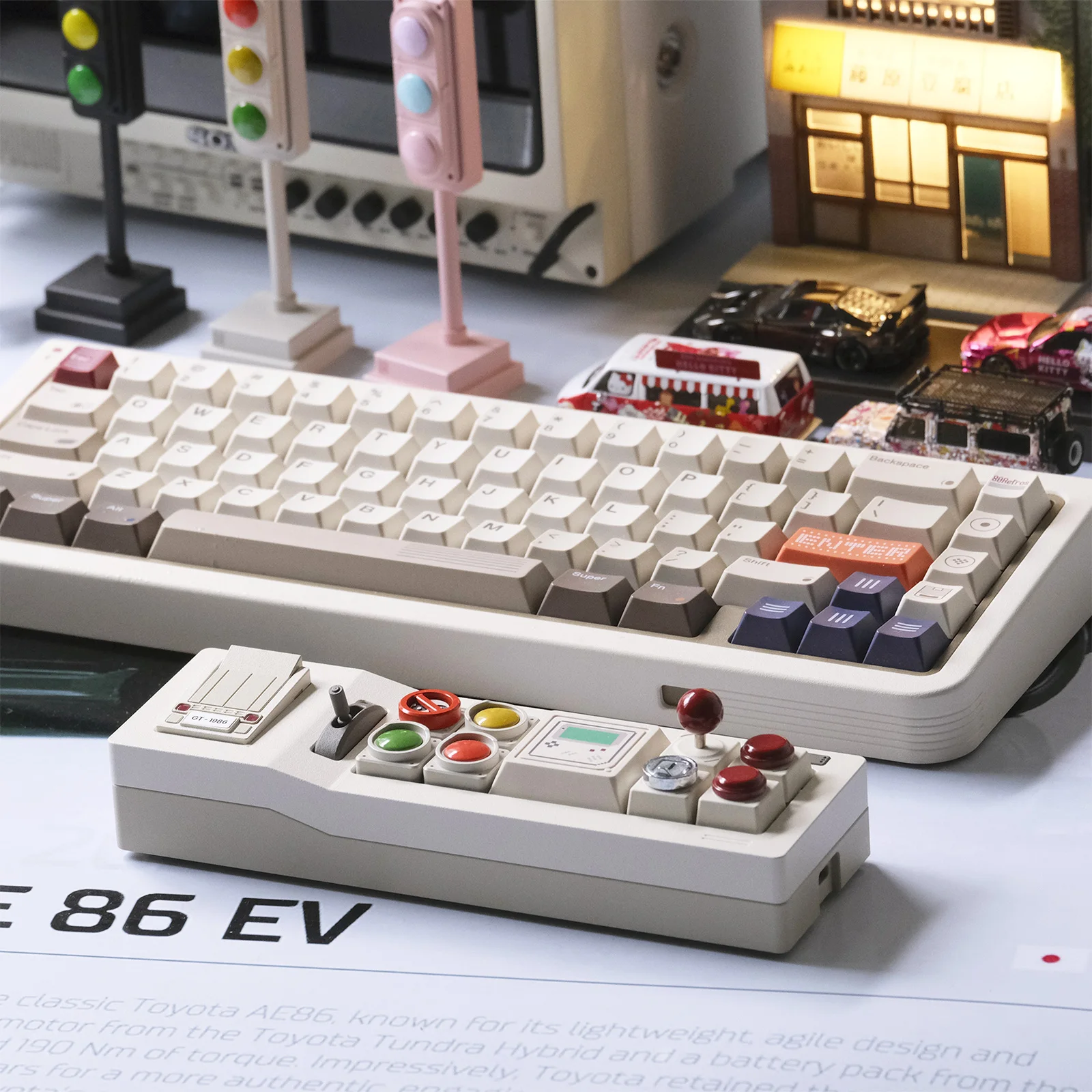 80Retros Autopad Mechanical Keyboard Wired Type-C Hot Swap Gasket Desktop HUB Support VIA Custom Mini Office Gaming Keyboard