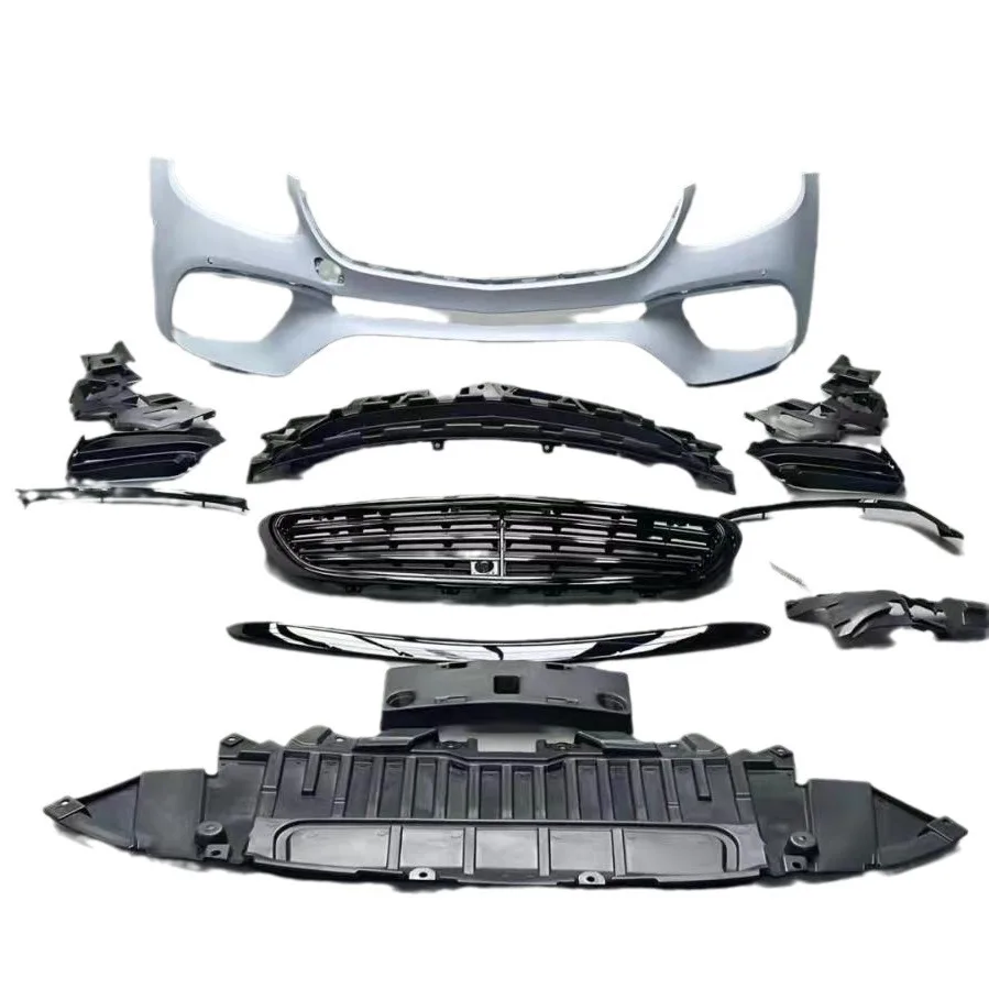 

Hot Selling High Quality Glossy Black Car Front Bumper for E Class W213 E260 E300 Upgrade to E63S 2016-2020