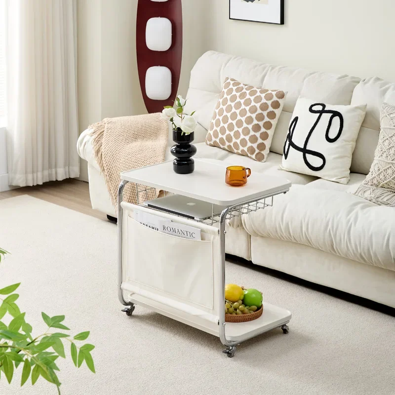 Side table removable Internet celebrity trolley living room sofa bedroom medieval Bauhaus small coffee table bedside table rack