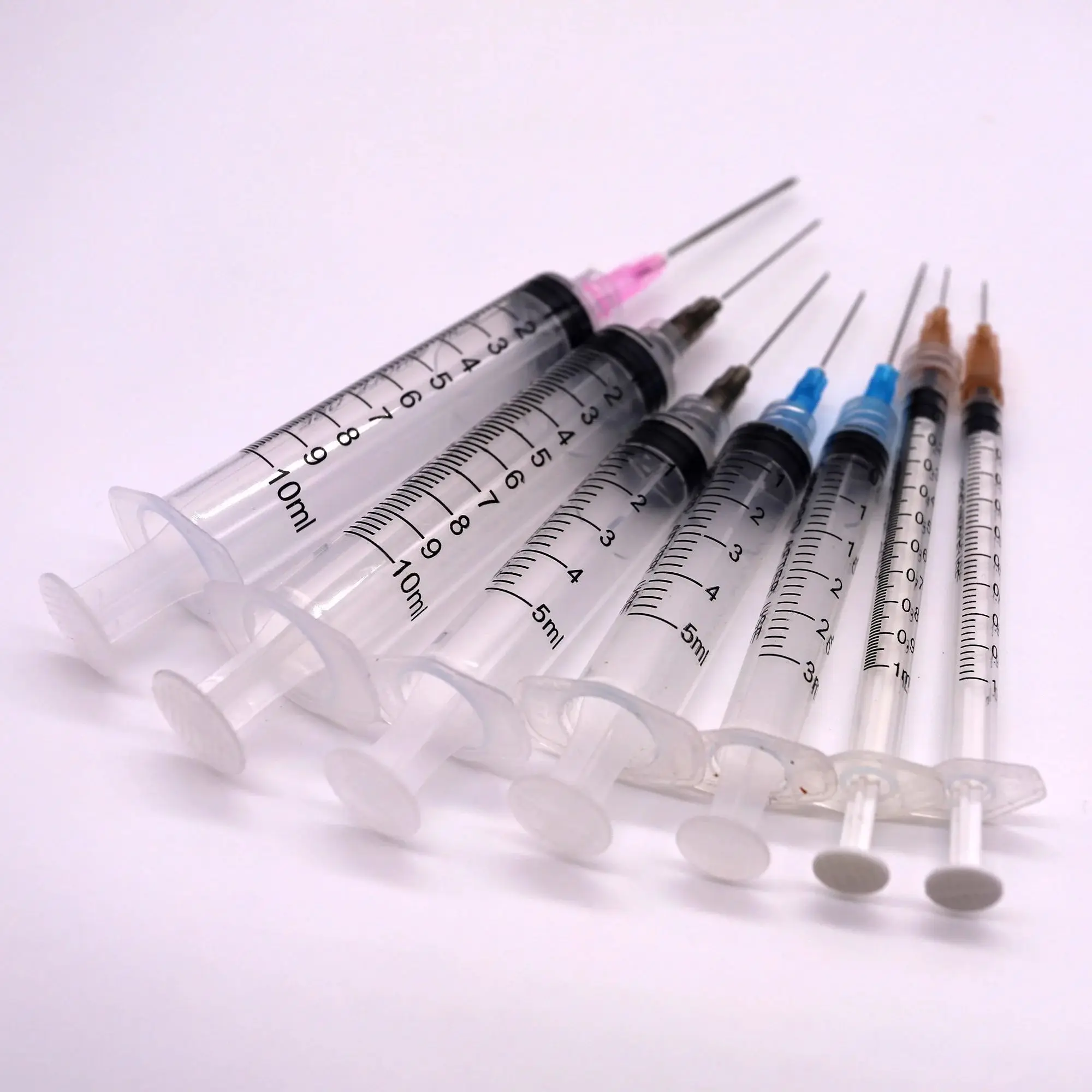 1 مل/3 مل/5 مل/10 مل محاقن قفل لور مع إبر، معبأة بشكل فردي لتكملة وقياس التغذية #3