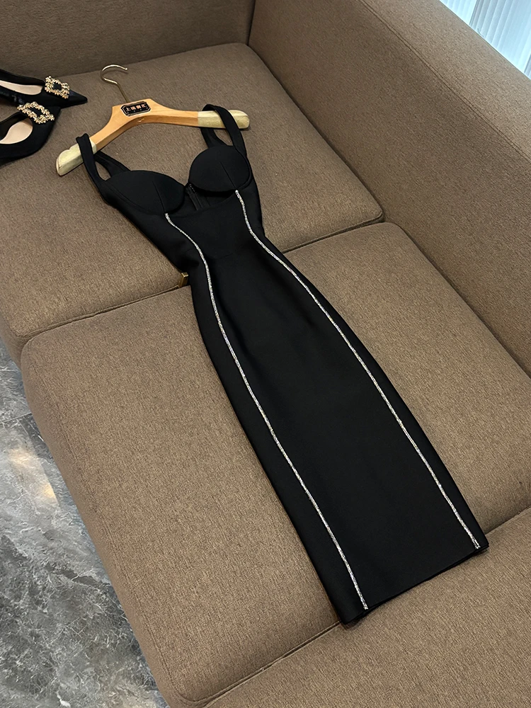 Damska, modna, dopasowana sukienka z elastycznym paskiem, stylizowana na fartuch lekarski, codzienna, zimowa, nowość, model U55 Ci, do pracy, pojedynczy element.