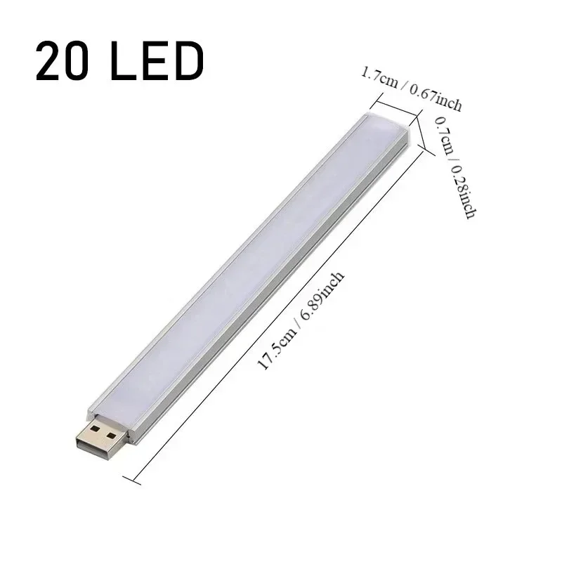 USB صغير LED كتاب ضوء 5 فولت المحمولة القراءة مصباح طوي حماية العين ضوء الليل لبنك الطاقة جهاز كمبيوتر شخصي إضاءة الكمبيوتر المحمول