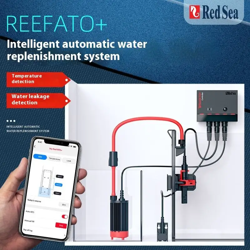 

TLF Redsea 3-in-1 ReefATO+ Smart Aquarium ATO Refill System Temperature and Leak Detector for Seawater Coral Reef Fish T