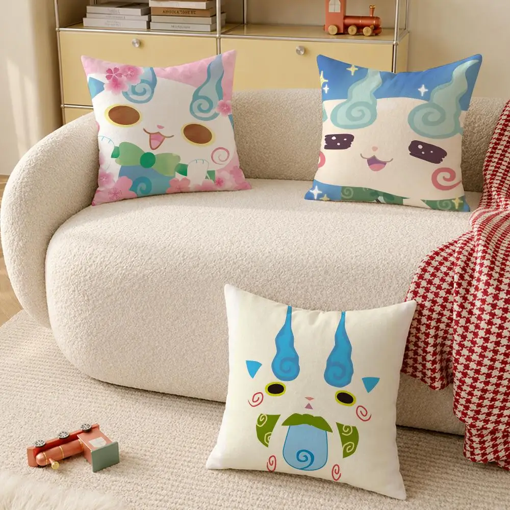 anime y yokai Watch Cushion Cover Pillow Cover Decorative Throw Couch Home Decor for Living Room Sofa