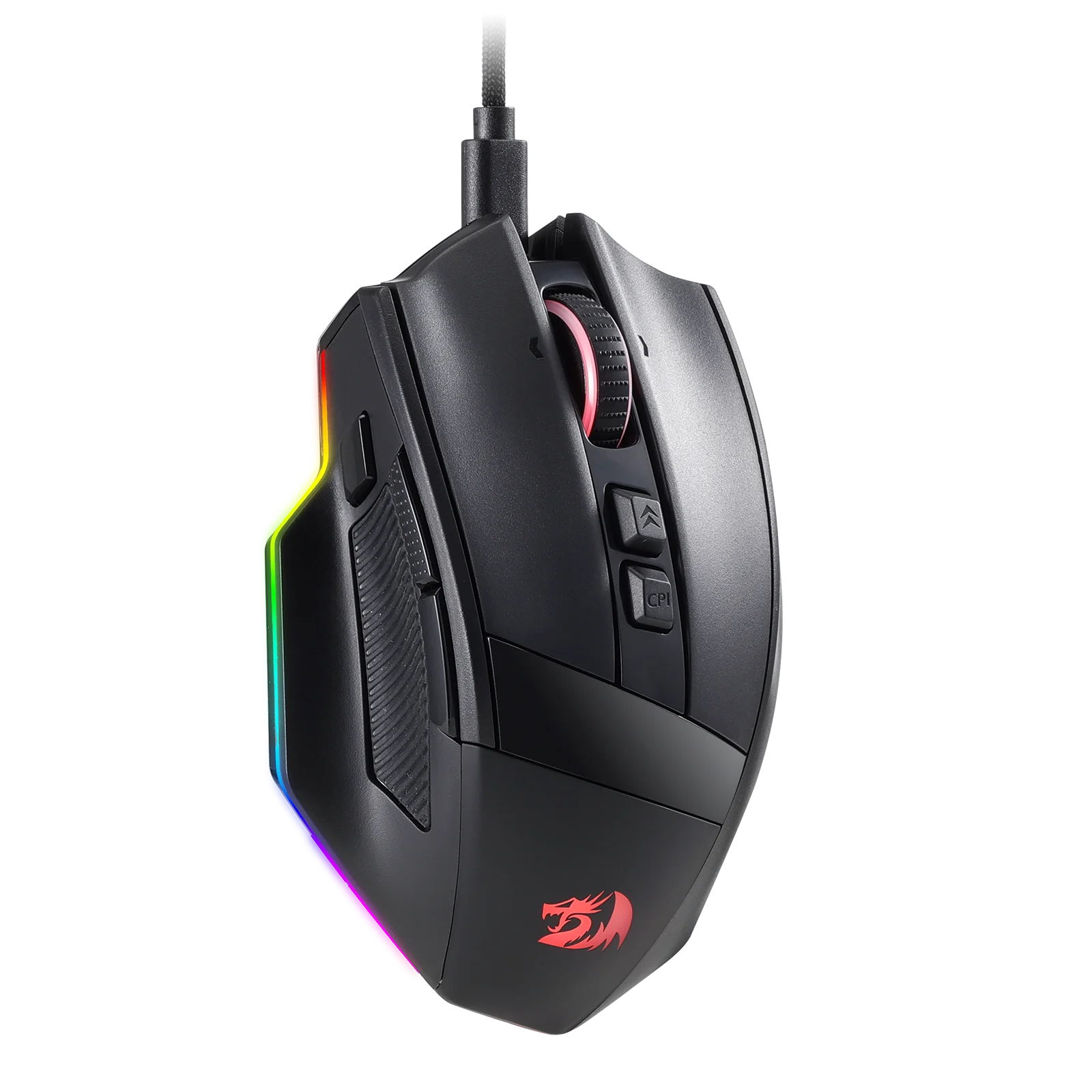 

Redragon M813 Wired RGB Gaming Mouse with 4D Dual Mode Scroll Wheel, Optical Ergonomic Gamer Mouse with Max 16,000DPI, High Prec