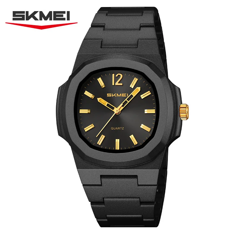 Skmei Bracelet Watches for Mens Analog Display 50M Waterproof Simple Style Quartz Wristwatch