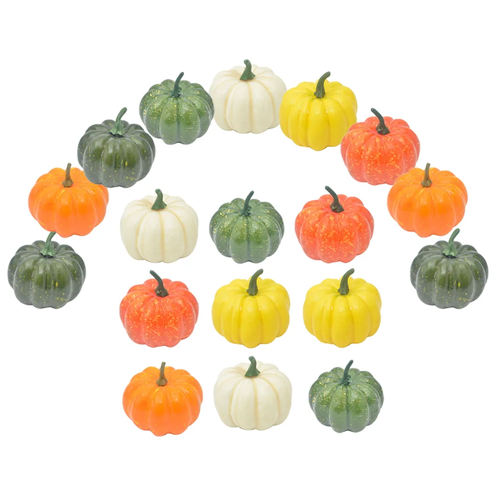 

18pcs Pumpkins Artificial Foam Decor Fall Decorations For Home Halloween Thanksgiving Fall Festival Props Simulation