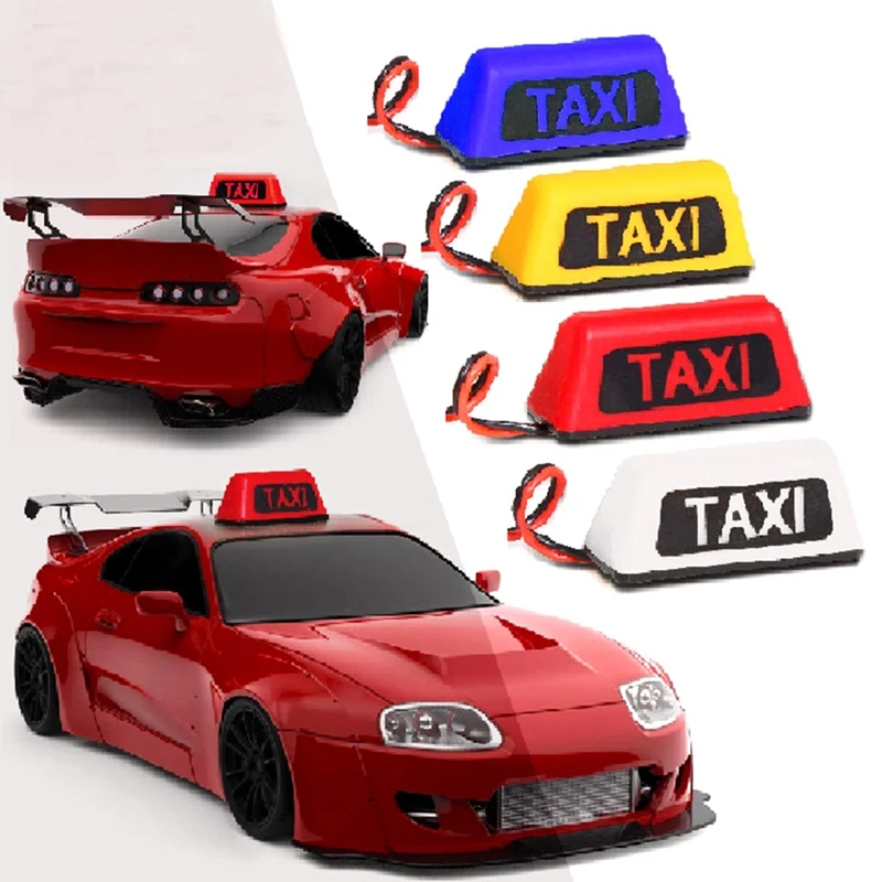 Taxi Auto Dach Licht Universal für RC Auto 1/10 RV 1/8 Kletter fahrzeug Geländewagen DIY Nachrüstung RC Auto R160