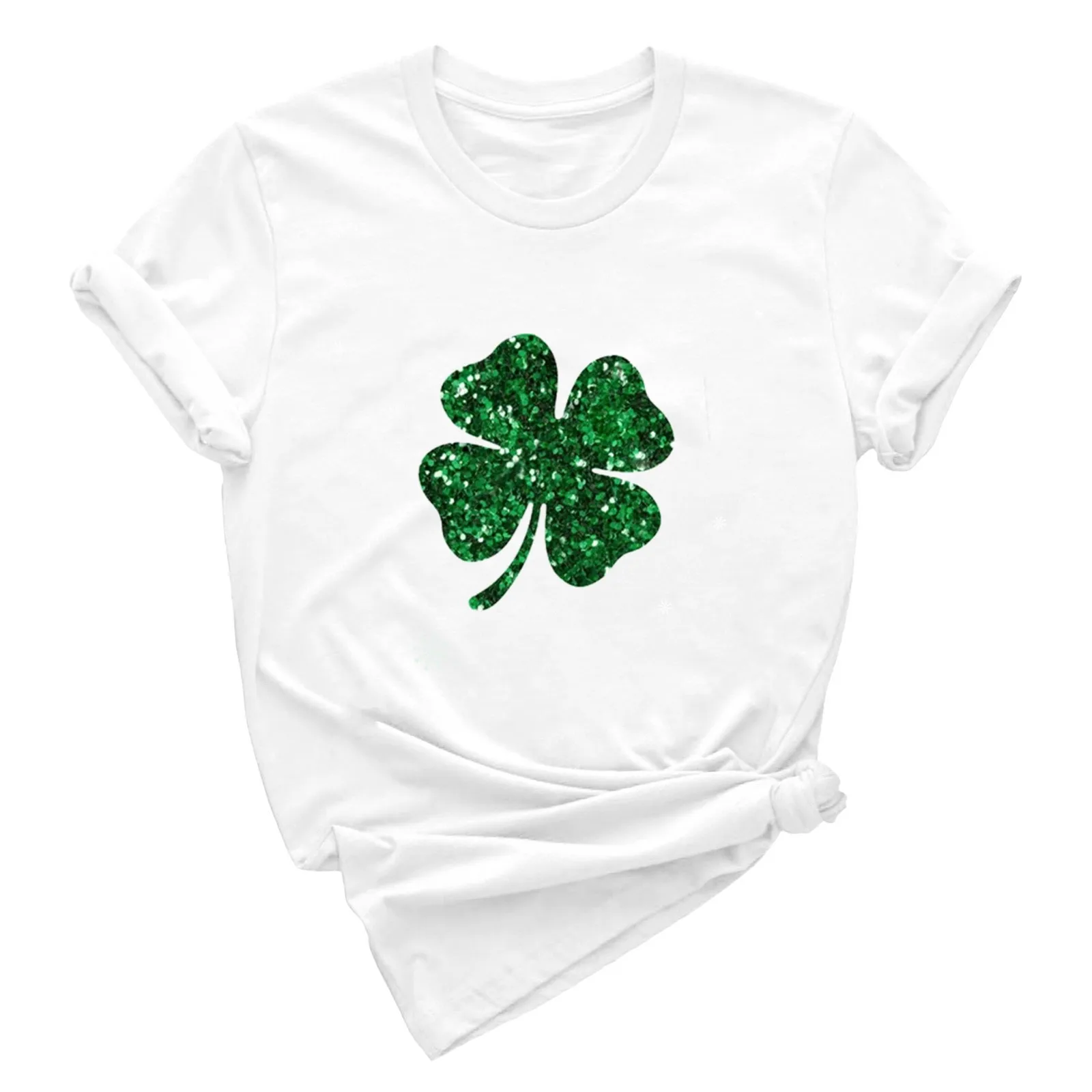 Short Sleeve T-Shirt Women Saint Patricks Pat St Paddys Day Tees Shirts Female Basic Top Camisetas Casual Streetwear Clothing