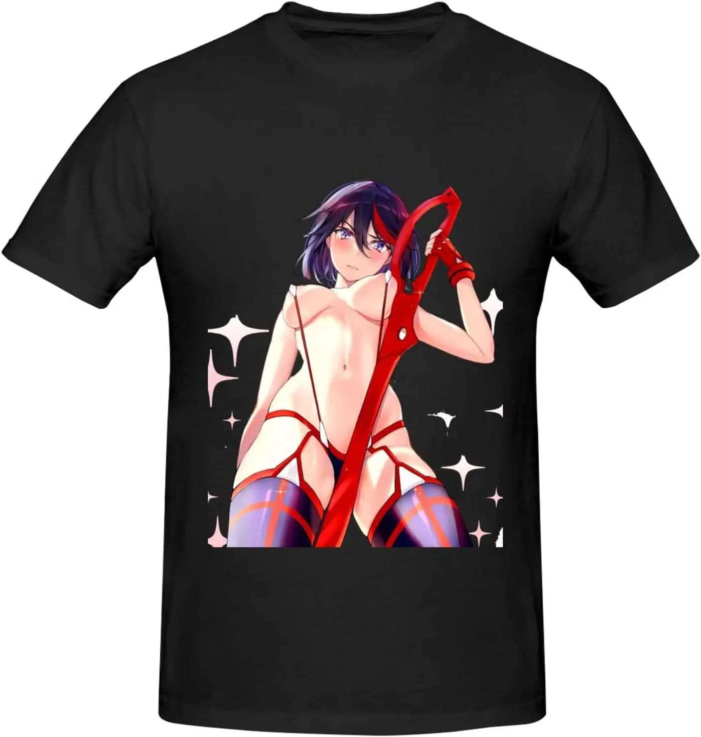 

Аниме Kill La Kill рубашка для мужчин модная повседневная хлопковая футболка с короткими рукавами на заказ крутые футболки топ черный
