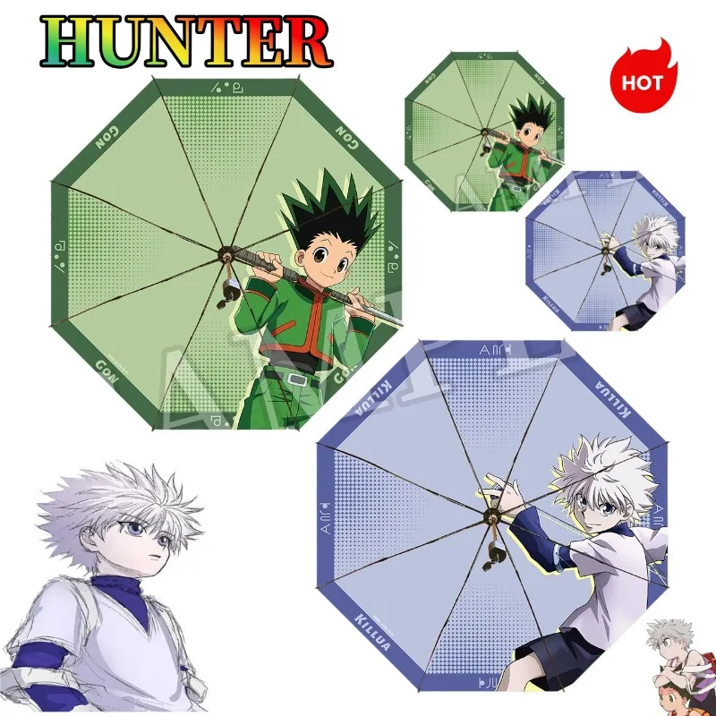 

HUNTER K Killua Zoldyck Cute and Fashionable Cartoon Personality Creative Kawaii Student Umbrella, Gift for Friends on Festivals