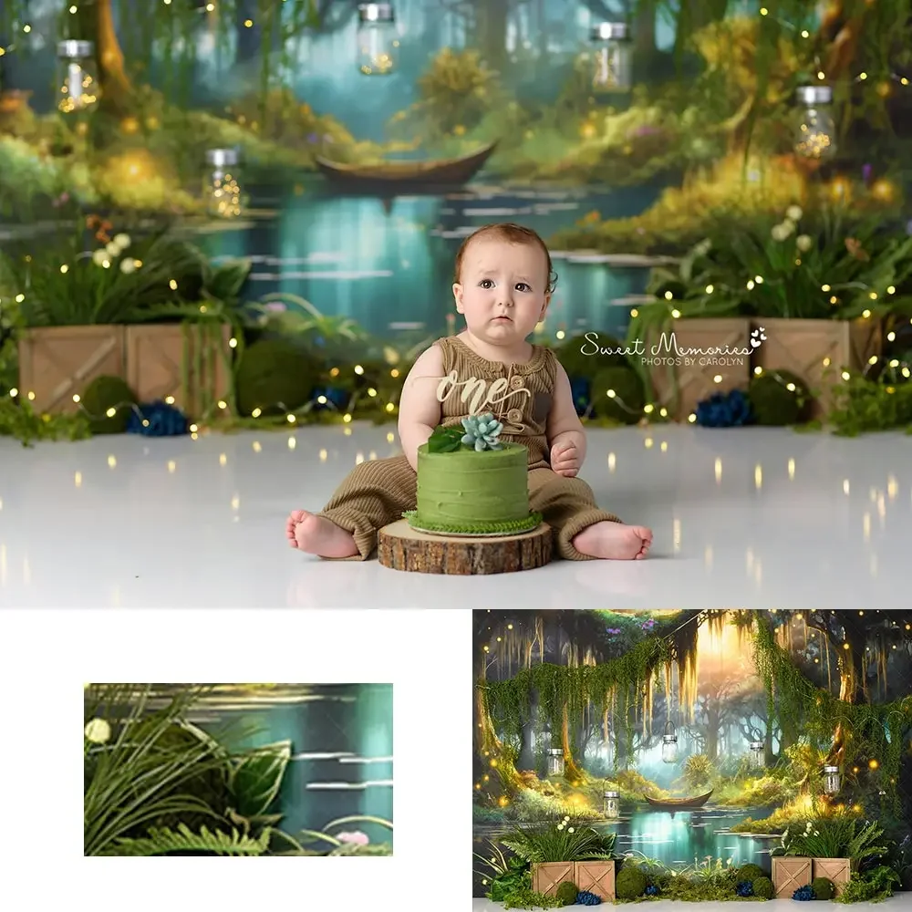

Forest Fire Fly Backdrop Kids Baby Birthday Cake Smash Photography Props Child Girls Adult Studio Backgrounds