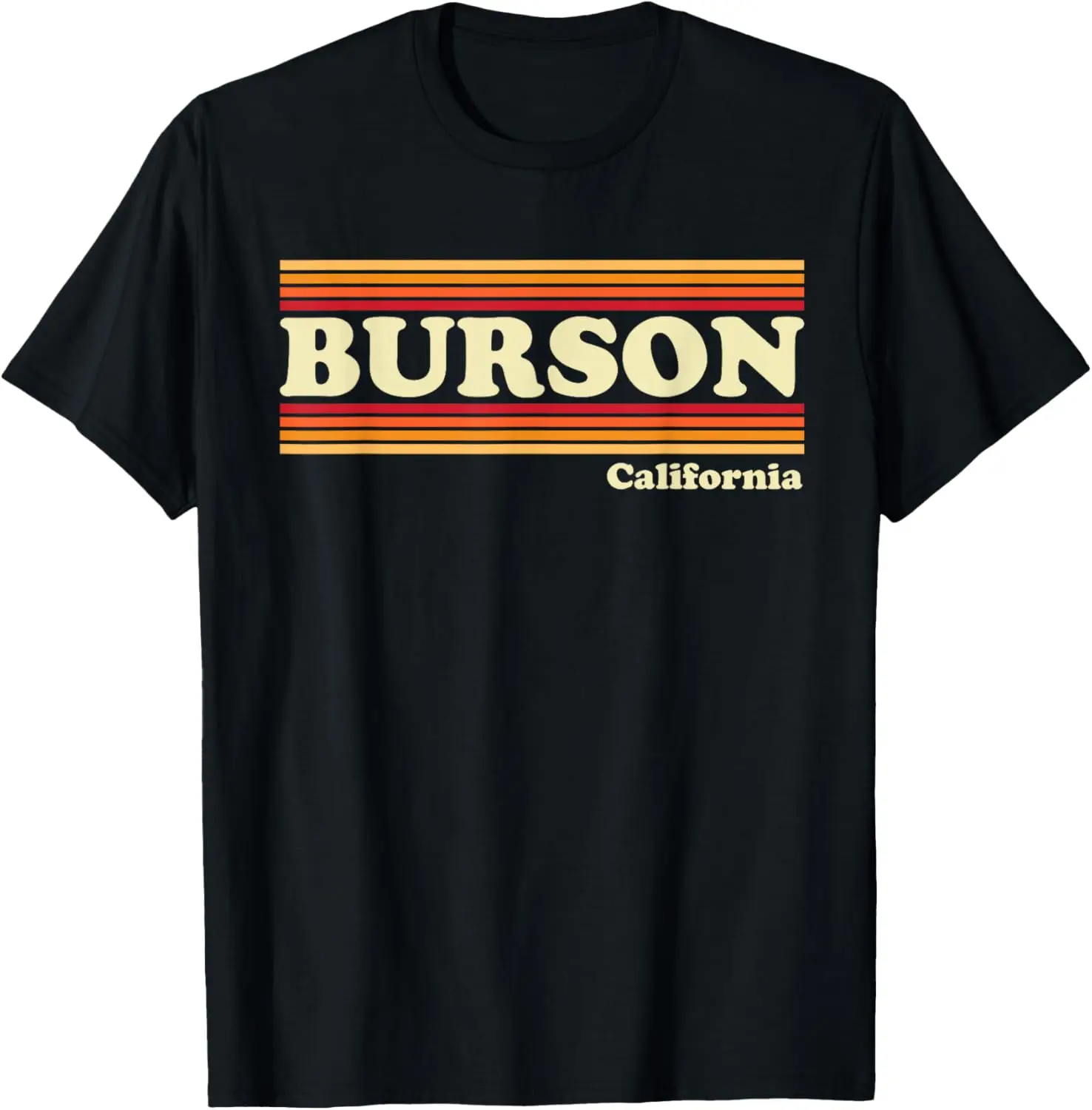 Vintage 1980s Graphic Style Burson, California T-Shirt