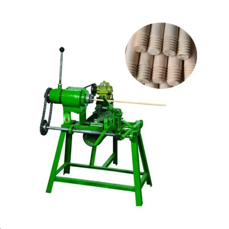 Professional Machine Making Wooden Screw Broom Handle Making Machine Wooden Thread Machine