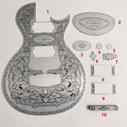 Custom ZEMAITIS Metal Front Electric Guitar Aluminum Plate for LP Guitar Replacement Parts