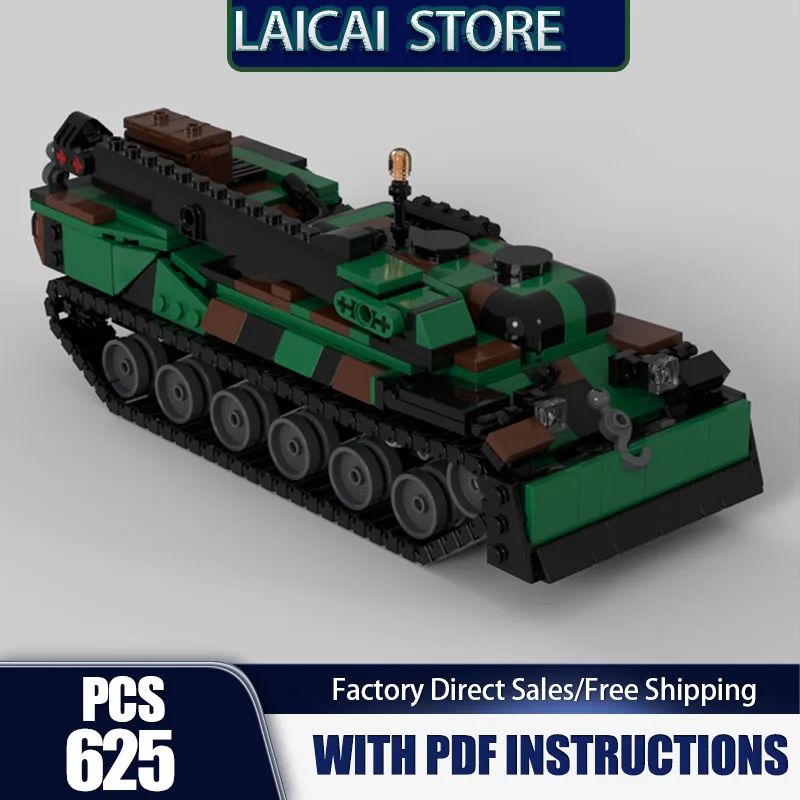 

Armored Car Model Moc Building Bricks Army recovery tank Model Technology Modular Blocks Gifts Christmas Toys DIY Sets Assembly