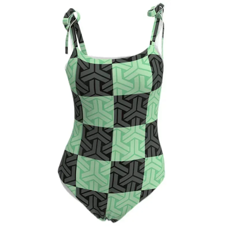 72th Demon Slayer Kimetsu No Yaiba Cosplay Bathing Suit Anime Kamado Nezuko Summer Beach Vacation Swimwear Bikini