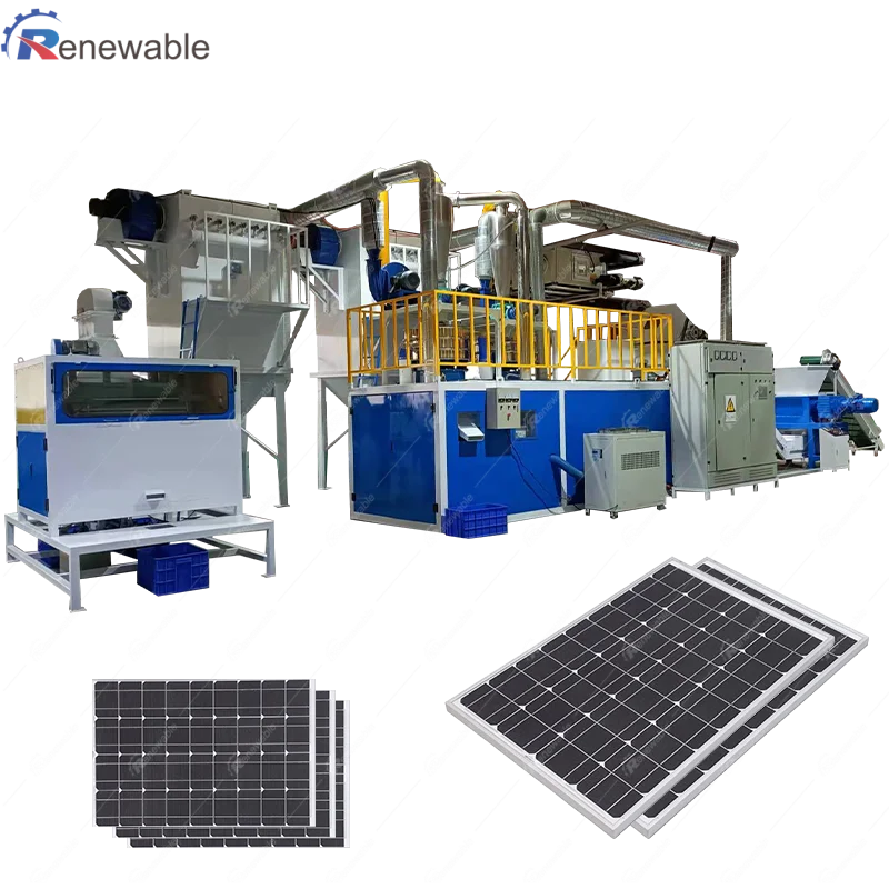 Full Automated Pv Module Recycling Complete Line for Recycling Photovoltaic Panels