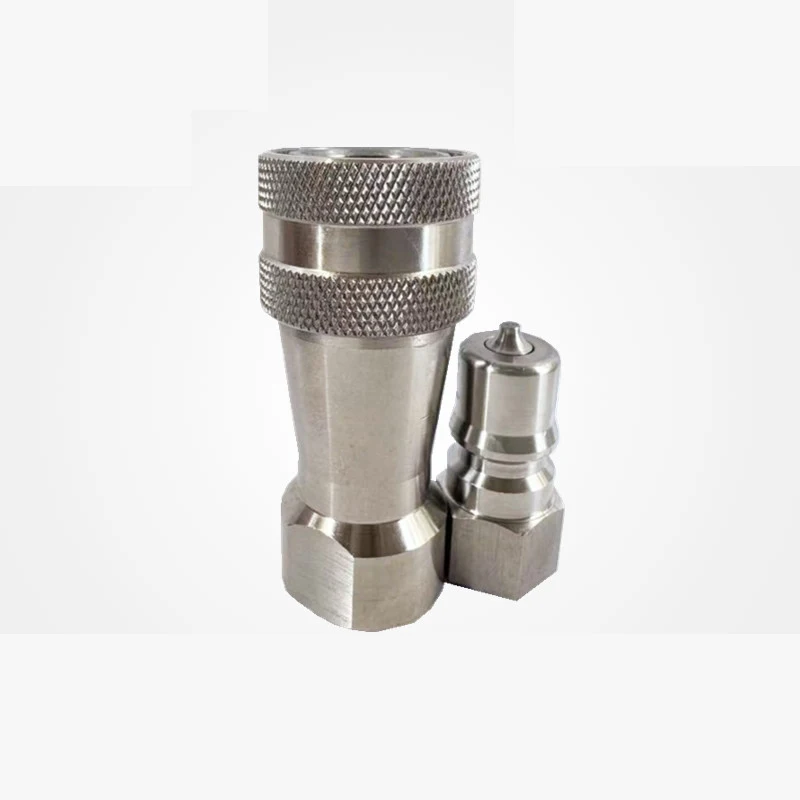 Hydraulic Quick Coupling 7241-B Stainless Steel 304 Internal Thread Connector Compatible with Standard Systems