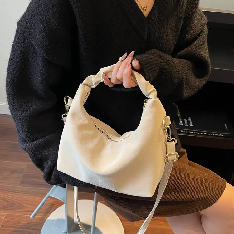 

2025 New Fashion Shoulder Bag for Women, Genuine Leather Multi-way Crossbody Purse, Vintage Chic Large Capacity Tote for Work