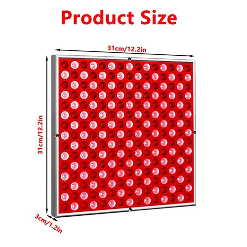 Imagen 2 del producto Panel de terapia de luz LED de 45W, tratamiento para aliviar el dolor corporal, 660nm, 850nm, cerca de infrarrojos, cara de cuerpo completo, luz roja antienvejecimiento para cultivo