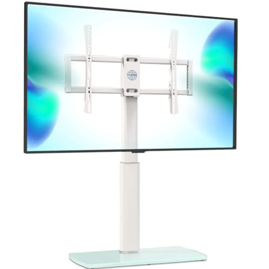 

Universal TV Stand Swivel TV Table Stand for 43 50-65 70 75 80 85Inch Flat Screen Table Top TV Stand Base Replacement Height Ad