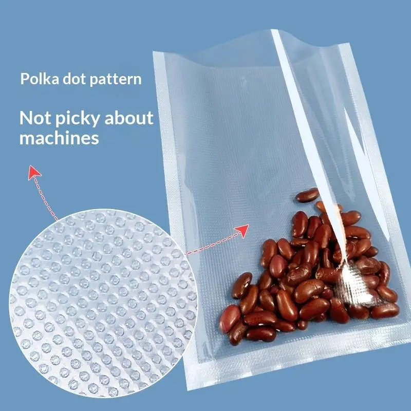 100 PCS Leakproof Vacuum Food Sealer Bags BPA Free Resealable Bags for Camping Picnic Outdoor Food Storage