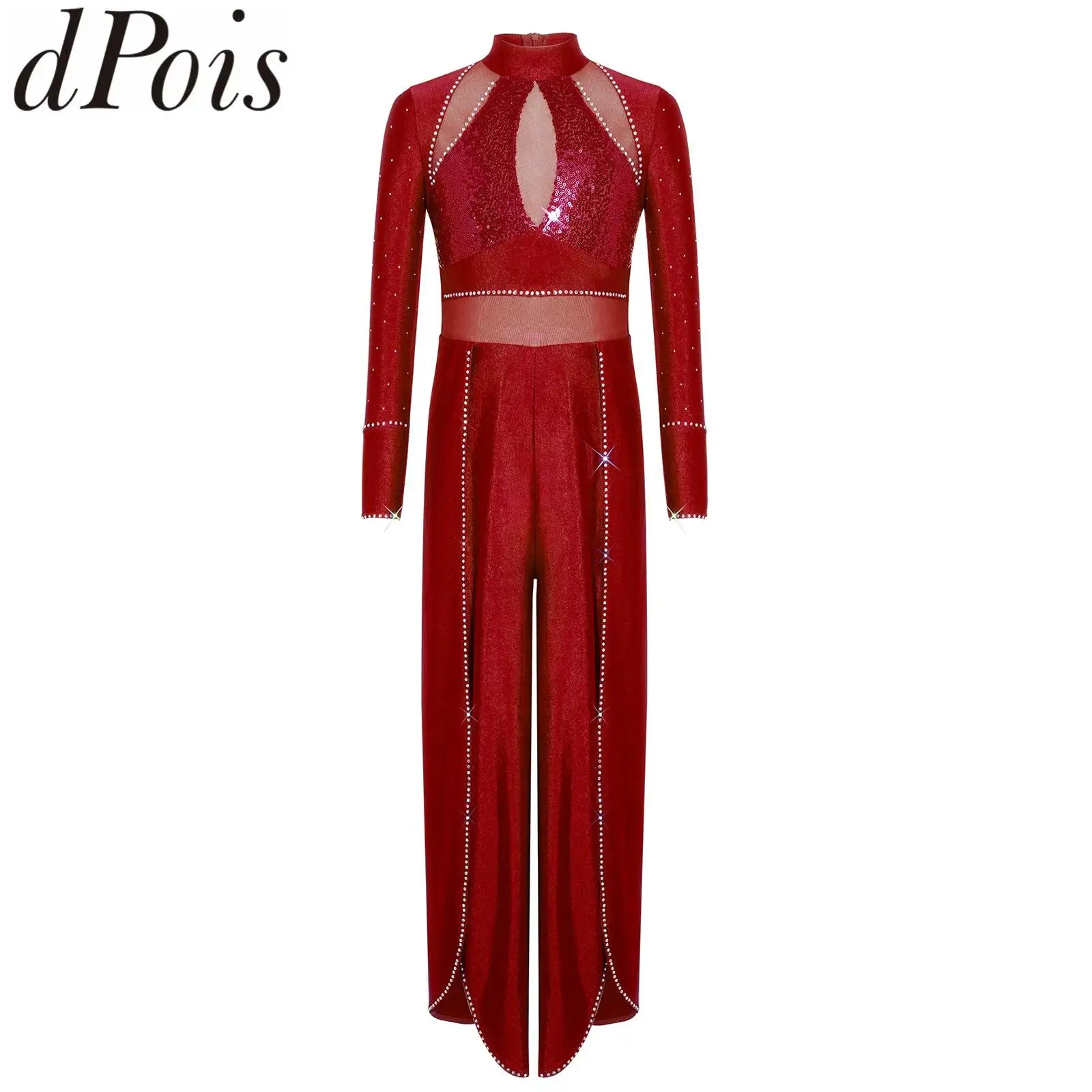 kids-girls-lyrical-dance-figure-skating-jumpsuit-jazz-costume-long-sleeve-sequin-split-one-piece-ballroom-tango-modern-dancewear