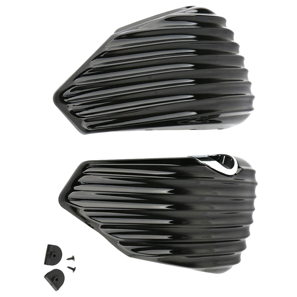 

Motorcycle Striped Battery Side Fairing Cover for Harley Sportster XL883 XL1200 2014 2015 2016 2017 2018 2019-2021 ABS Black