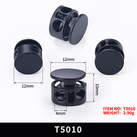 10Pcs Metal Stopper Buckle Double Hole Rope EndSpring Button Garment Elastic Adiustment Cord LockClasp DlY Sewing Accessories