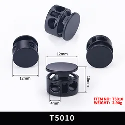 10Pcs Metal Stopper Buckle Double Hole Rope EndSpring Button Garment Elastic Adiustment Cord LockClasp DlY Sewing Accessories