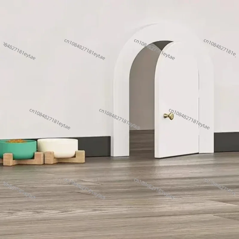 

2023 New Product Wooden Cat Door Interior For Cats Keeps The Odor Away In Cutest Way Possible
