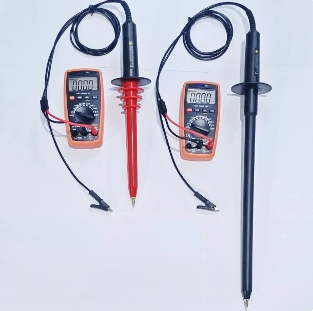 High pressure attenuation rod pressure test rod DF40 connected to multimeter test