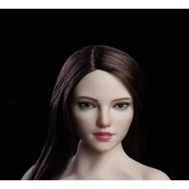 1/6 Soldat Europa Schönheit Mädchen Kopf Sculpt Golden/braun Haar Kopf Carving Super Ente SDH018 für 12'' Action Figur PH JIAOU Puppe