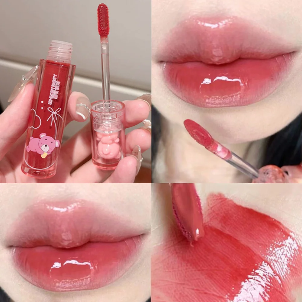 Espelho Lip Gloss Hidratante, Redução das Linhas Lábio, Tint, Batom Líquido Impermeável, Long Lasting Lip Ink, Maquiagem Cosméticos