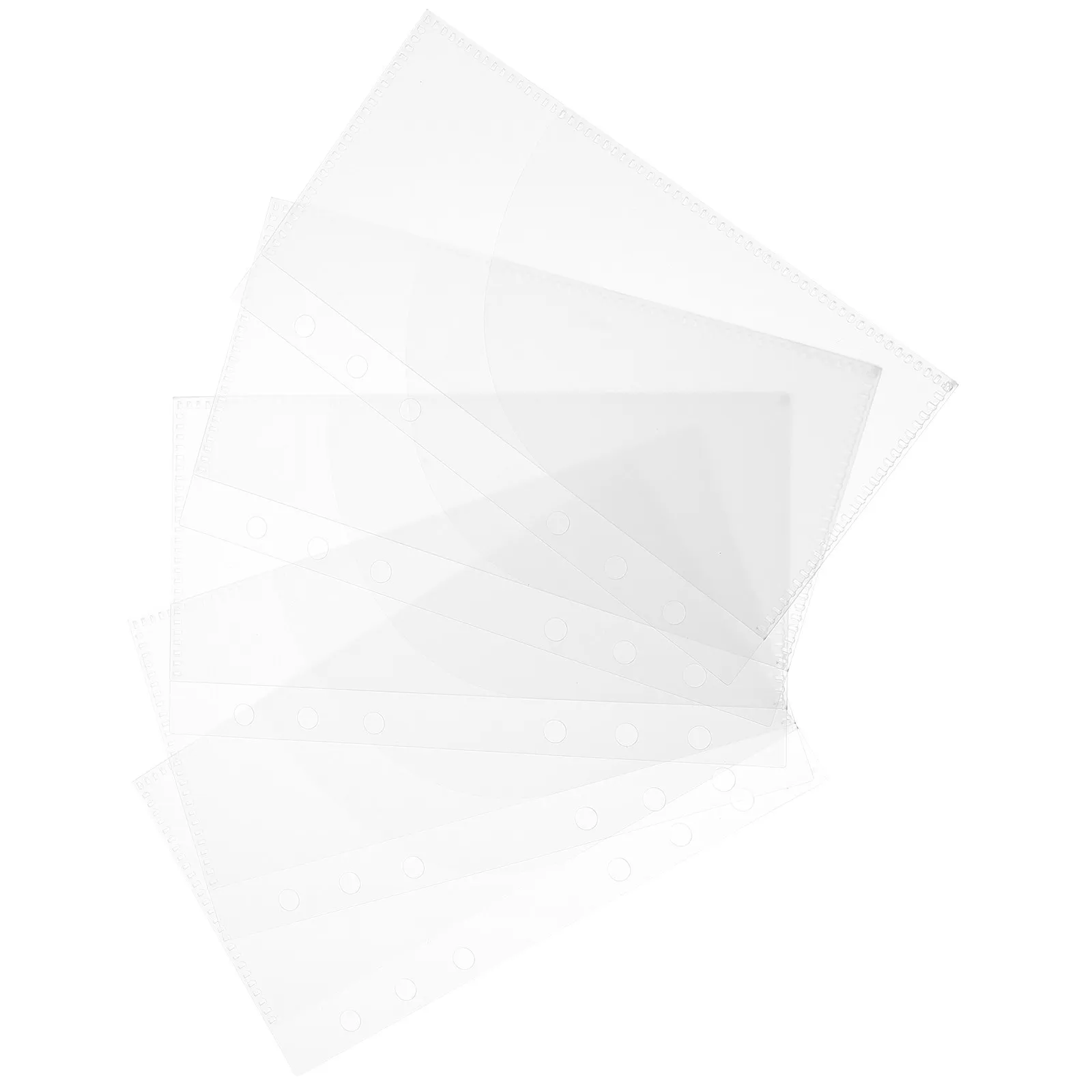 

5Pcs Binder Pockets Budget Book Inserts 6-Holes Reusable Portable Inserts for Cash Envelopes Daily Use Loose